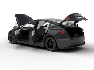 Tesla Model 3 Perfomance 2024 HQ 3d model 3D model