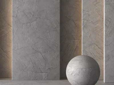 Plaster Poorly Renovated-Seamless - Tileable-DrCG No 110 3D model