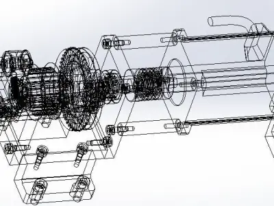 Motor conveying device 3D model