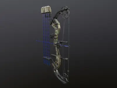 Compound bow 3D model order