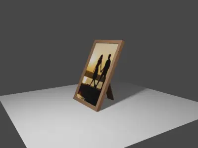 Picture Frame - Photo - Pic - Photograph - Porta Retrato Low-poly 3D model