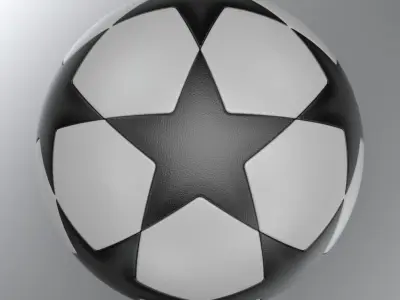 Champions League Soccer Ball 3D model
