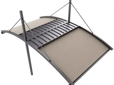Motorized Pergola 6a 3D model