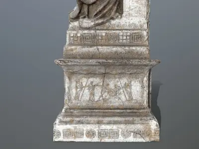statue 1 Low-poly 3D model purchase