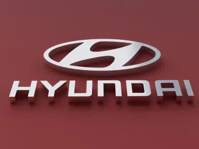 3D hyundai logo 3D model