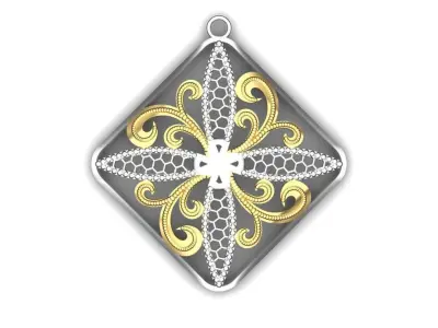 Luxury Pendant  3D print model purchase