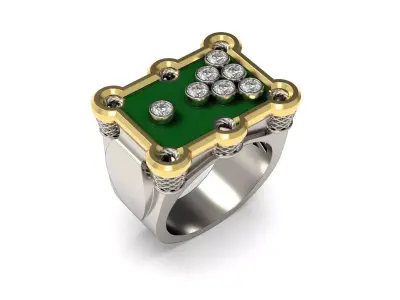 Billiard Fan Ring 3D print model