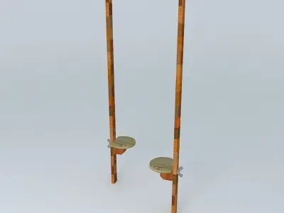 Wooden stilts 3D model