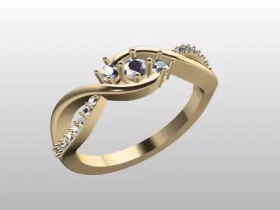 bridal minimal band 3D print model