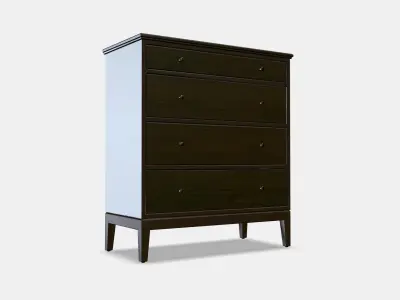 IDANAS Chest of 4 drawers 1 Low-poly 3D model
