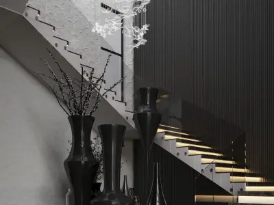 MODREN VILLA  Low-poly 3D model