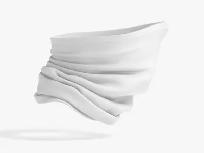 Neck Gaiter Low-poly 3D model