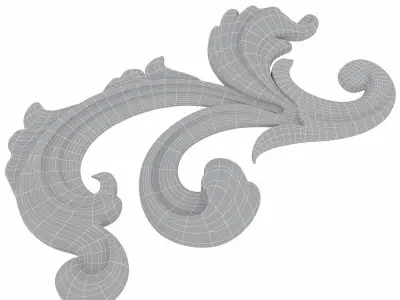 Carved decor 012 3D model 3D model