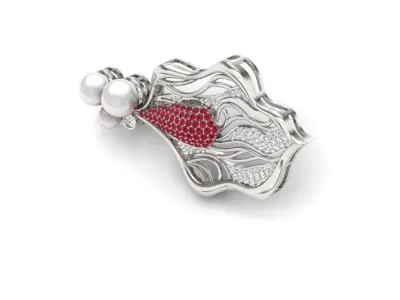 diamond Earring 3D print model 3