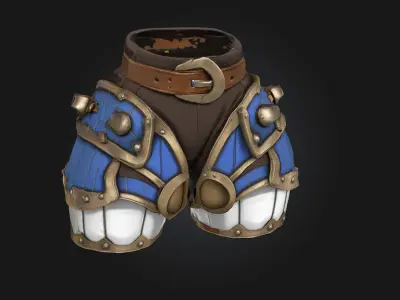 Armored Greaves 3D model