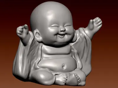 Buddha statue - miniature landscape - decoration - 3D print 3D print model