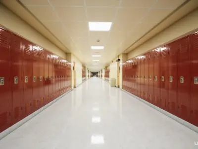 School Hallway 3d Scene 3D model