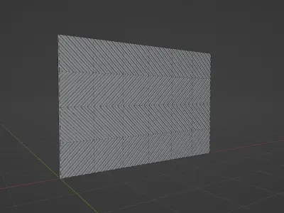 Wall wood Volume2 V01 3D model