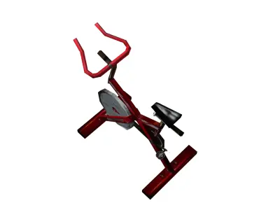 Spinning Bike Low Poly Free low-poly 3D model