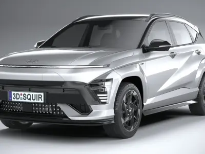 Hyundai Kona Electric N-Line 2024 3D model