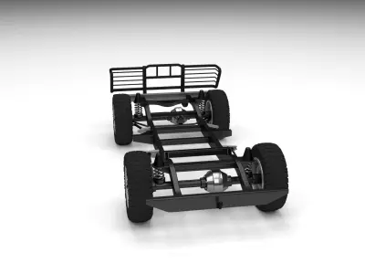 SUV Chassis 3D model