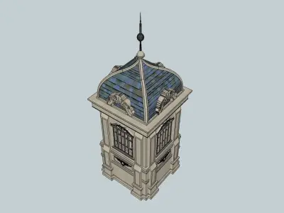 classical tower sketchup 3d model 3D model