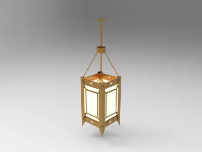 lantern N hanging 3D model