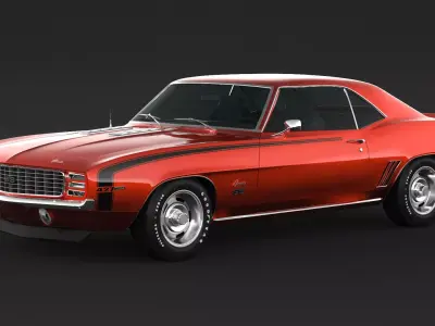 1969 Chevrolet Camaro z28 SS 3D model
