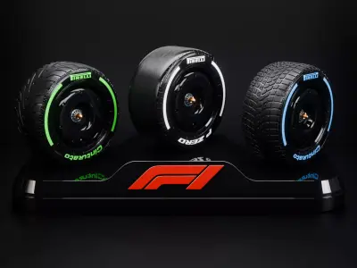F1 Tyres wheels llantas tires 3D print model
