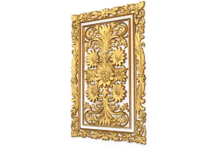 classical door decor 04  3D model