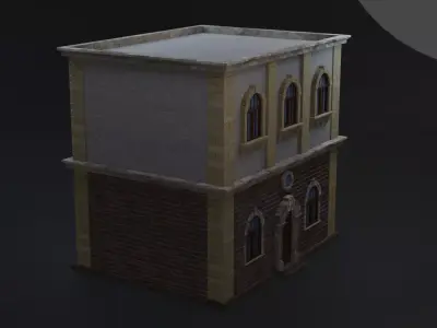 Low Poly House Free 3D model