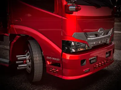 Hino 300 Dutro Pro 2023 Box Truck 3D model