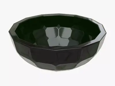 Glass bowl decorative 3D model