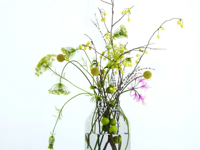 Twigs bouquet 3D model