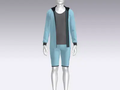 Sport Suit Low-poly 3D model