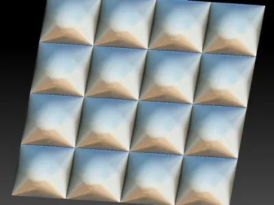 3D WALLPANEL 600MM x 600MM 3D model