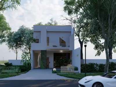 Revit Minimalist  House design 3D model