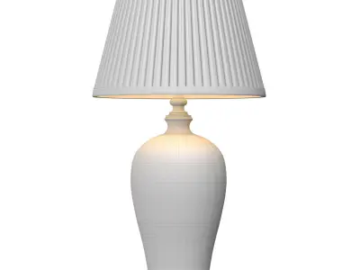 High Table Lamp FLORY Blue Ginger Jar Oriental Ceramic Lotos 3D model