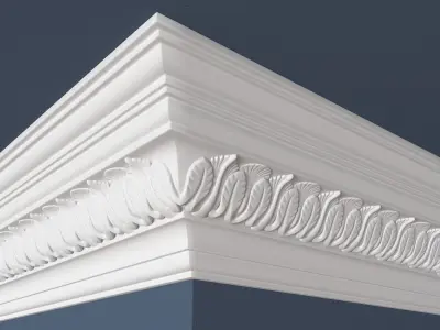 Decorative Crown Molding 3D model 22