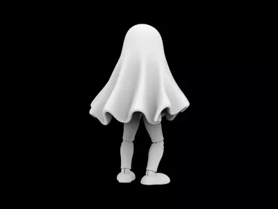 Ghost with Legs 3D Print Model 3D print model