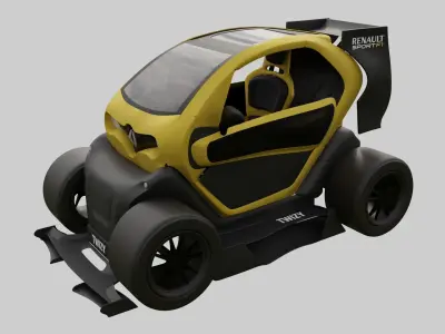 Renault Twizy F1 Low-poly 3D model