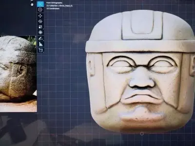 Olmec Head 3D model