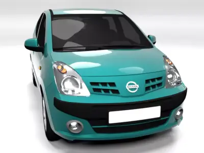 NISSAN PIXO LOWPOLY Low-poly 3D model