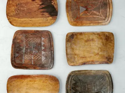 Tribal Wood Decor Collection