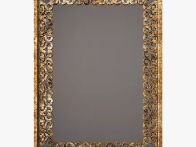 Surya becklin rectangular wall mirror 3D model