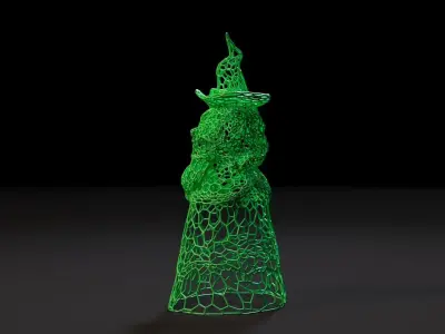 Pumpkin Witch 3D print model