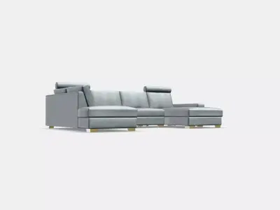 SORVALLEN Corner sofa 4-seat Low-poly 3D model