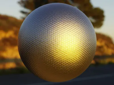 Diamond Knurl Metal Texture - Procedural PBR Shader Texture