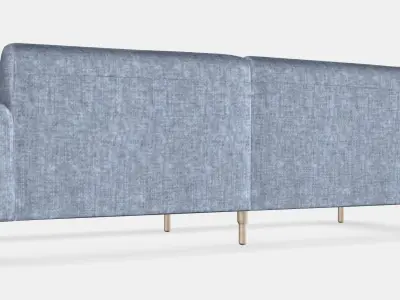 LANGARYD 3-seat sofa 3 Low-poly 3D model