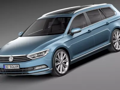 Volkswagen Passat Variant 2015 3D model